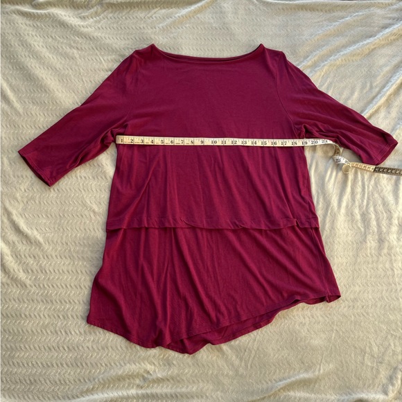 Pure Jill Boat Neck Top Purple Violet Size Large - Picture 3 of 6